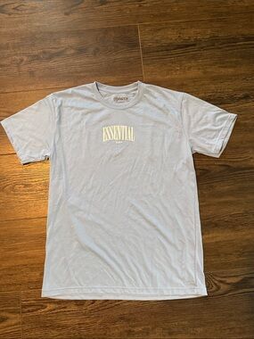 ESSENTIAL Light Blue Logo Short Sleeve Tee by Rgstr size L